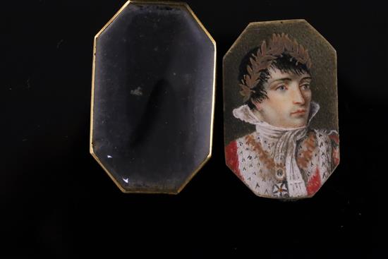 Napoleon Bonaparte interest: A lock of his hair, known as Boneys Whiskers and a bracelet portrait miniature of Napoleon